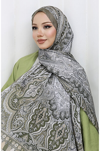 sefamerve Εθνοτικό σχέδιο Janjan Shawl 70304-18 Mold Green Mink