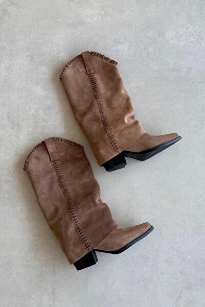 nope21shoess Seul Toprak Hakiki Deri Çizme