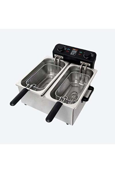 Koolen Double Deep Fryer 2800W, 6L Capacity, Silver