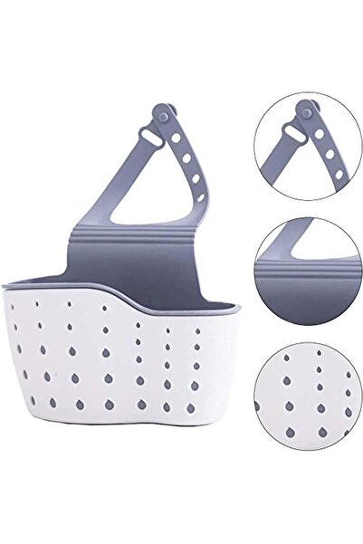 Hope Sink Caddy Sponge Holder, Kitchen Sink Storage Basket Organizer for Sponges Soaps and Clea