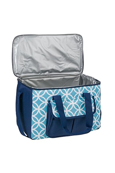 Nebunici Geanta izotermica pentru calatorii, albastru/alb, 42 x 23 x 29 cm,