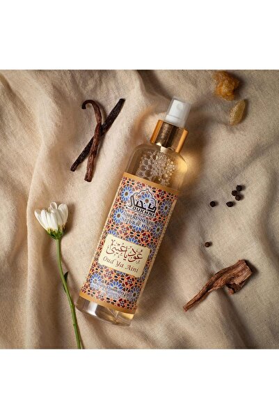 dukhni عود يا عيني عطر الفراش | بخاخ خالٍ من الكحول ٢٥٠ مل | رذاذ عربي طبيعي