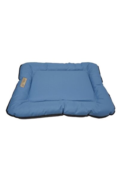 DECO Pernă de camping pentru câini de talie mare, 4Dog Deluxe, albastră, 106 x 66 x 8 cm