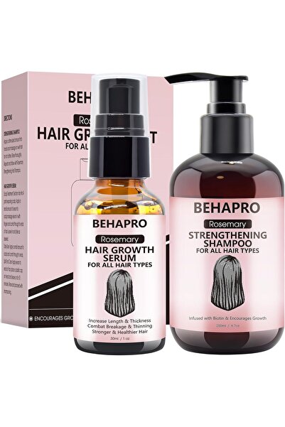 BEHAPRO زيت وشامبو إكليل الجبل لنمو الشعر من