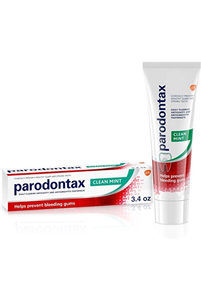 Parodontax Toothpaste for Bleeding Gums, Mint Flavor, 3.4 Oz, Anti-Bacterial