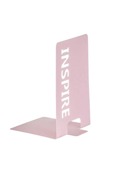 ANTBRO Metal Book Holder, Pink, 'Inspire', 10x10x15.5 cm