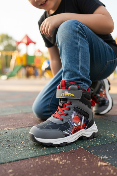 JOJO KIDS Μπότες χιονιού spider για αγόρια, εσωτερική επένδυση από φλις, αντιολισθητική σόλα, μπότες με velcro