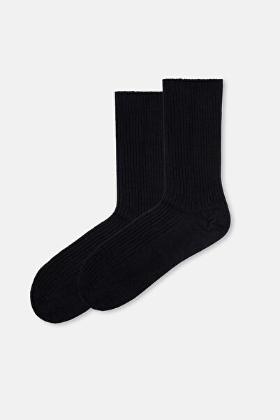 Eros Women's 2-Piece Ribbed Bamboo Socks