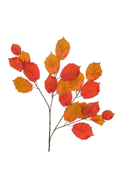 OEM Creangă cu tulpină lungă și frunze portocalii 72 cm