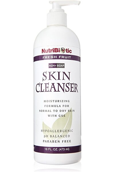 nutribiotic منظف للبشرة، خالي من الصابون مع مستخلصات الفاكهة الطازجة، 16 أونص...
