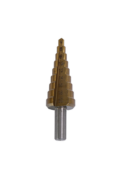 Lawazim Step Drill Bit 4-20mm - Multi Size Spiral Cutter for Metal Wood Plastic Drilling