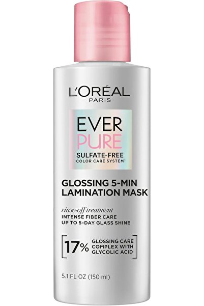 L'Oreal Paris قناع الشعر اللامع من إيفر بيور مع حمض الجليكوليك، 150 مل