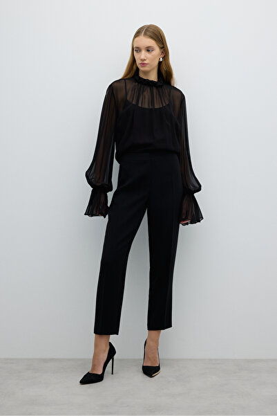Roman Düz Paça Pantolon Siyah K2612012_001