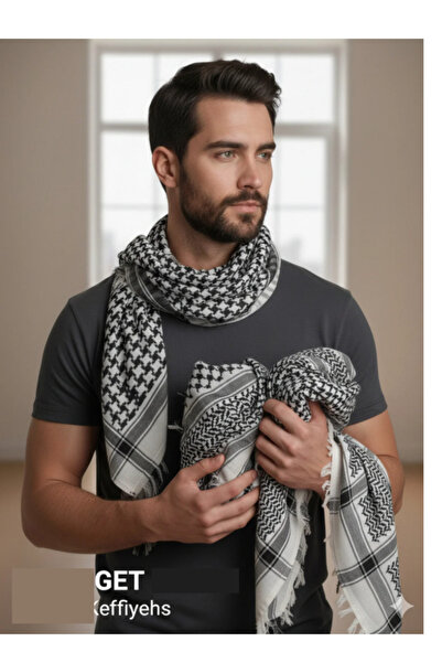 Merve Filistin Kefiyesi 100x100 Cm Desenli Kefiye Filistin Puşisi I 5 ADET