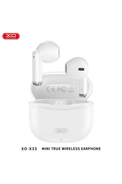 Xo X 33 - Căști wireless, Bluetooth 5.3, 250 mAh, Alb