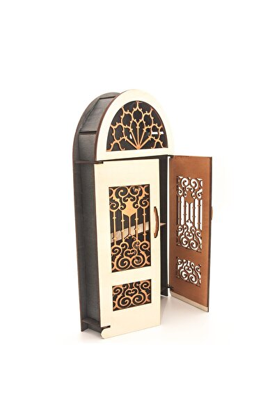 OEM Key box, made of wood 39x21.5x5 cm, mixed color ebony black with brown and natural wood