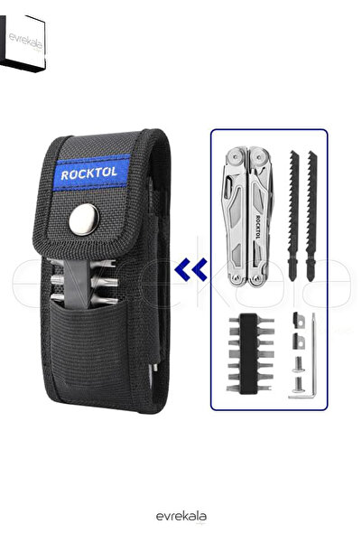 Rocktol Evrekala 29 Fonksiyonlu Kamp Çakısı -Testere,Pense,Makas,Tornavida...- Multi Tool Cep Çakı