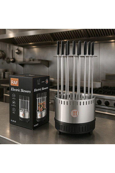 SPEEDSTORE Vertical electric grill 1500W 11 stainless steel skewers uniform cooking