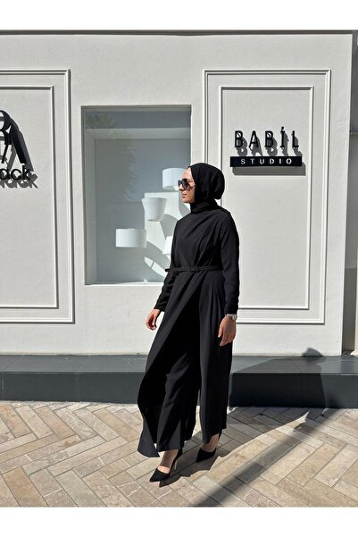 Babil Butik Td4013 Mia Women's Jumpsuit Black