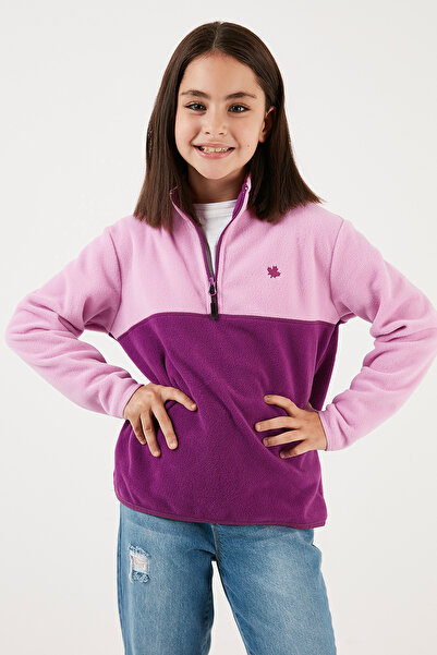 Lela Soft Textured Half Zip Color Block Stand Collar 2-Pack Fleece Children's Polar 5905004S2