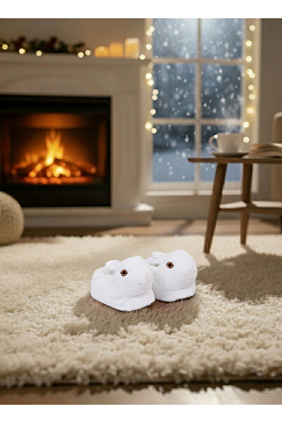 Butik Beyaz Tavşan Figürlü Ev Pandufu