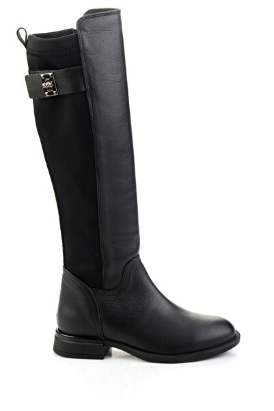 Bambi Siyah Hakiki Deri Kadın Çizme K03724290003