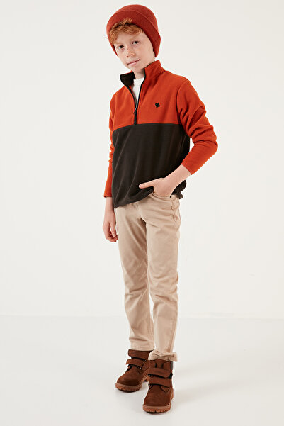 Lela Soft Textured Half Zip Color Block Stand Collar 2-Pack Fleece Children's Polar 5905004S2