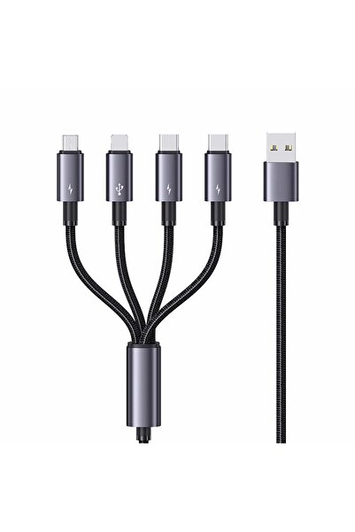 Timebox Cablu de încărcare și transfer de date 4 în 1, 480 Mbps, încărcare ra...