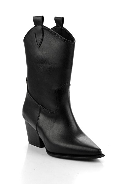 Bambi Siyah Kadın Bot & Bootie K02671904409