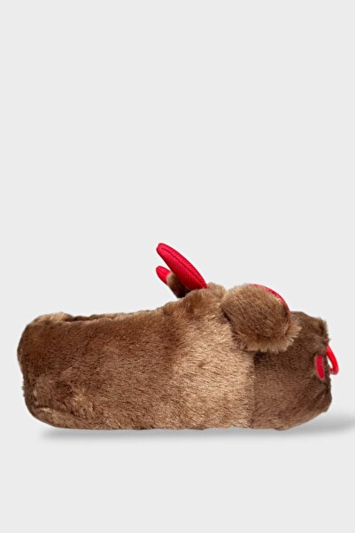 Liger Παντόφλες σπιτιού με αντιολισθητική σόλα και αντιολισθητική σόλα, ΚΑΦΕ-ΚΟΚΚΙΝΟ