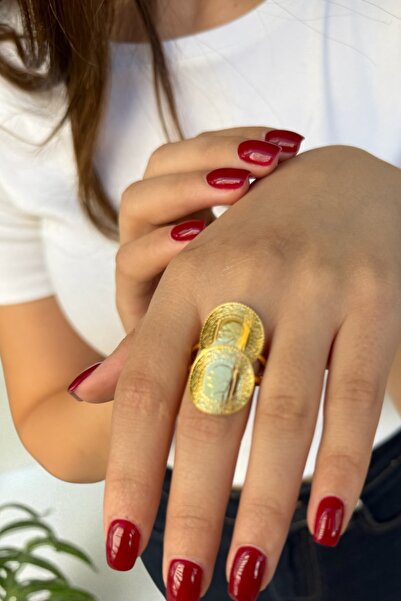 Utku Kuyumculuk 22 AYAR İKİ ÇEYREKLİ YÜZÜK