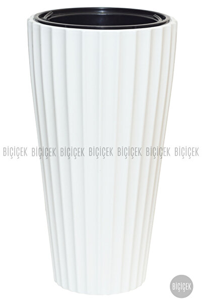BİÇİÇEK Lilyum Vazo Saksı 58-70 CM ve İç Kova Dahil