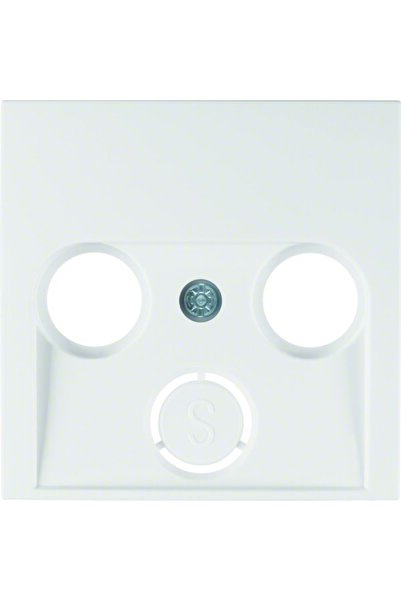 Other Element central pentru priză de antenă, pătrat alb-zăpadă