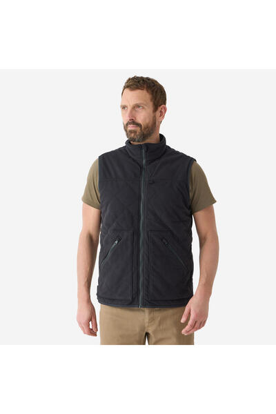 Decathlon Solognac Erkek Avcı Yeleği - Siyah - Avcılık ve Doğa Gözlemi - 500