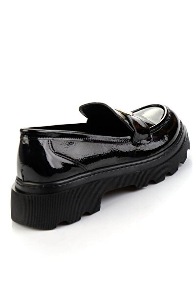 Bambi Siyah Kadın Loafer Ayakkabı K01257061012