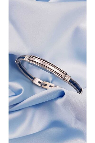 GWOMA سوار من الفولاذ - سوار من الفولاذ المقاوم للصدأ للرجال بلونين