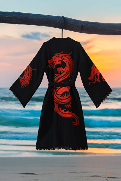 VAROL Μπουρνούζι από βιολογικό 100% βαμβάκι με γιακά κιμονό - Viserion