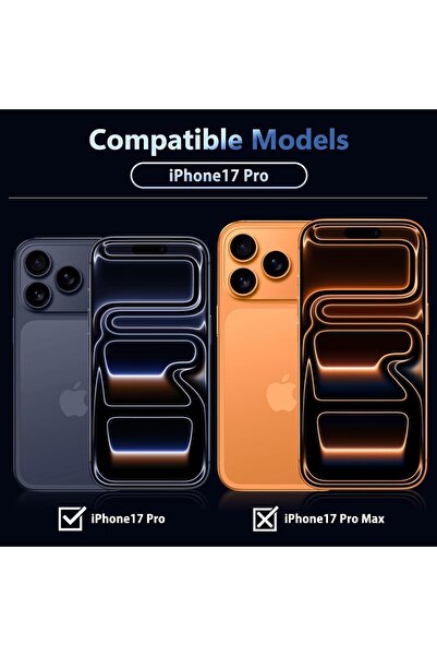 m.tk moveteck Apple iPhone 17 Pro Uyumlu Kamera Lens Koruyucu Metal Çerceveli Tam Kaplar Koruyucu Cam