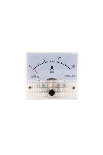 Genel Markalar Dc 30A Analog Ampermetre Paneli 0-30A Akım Ölçer 85C1