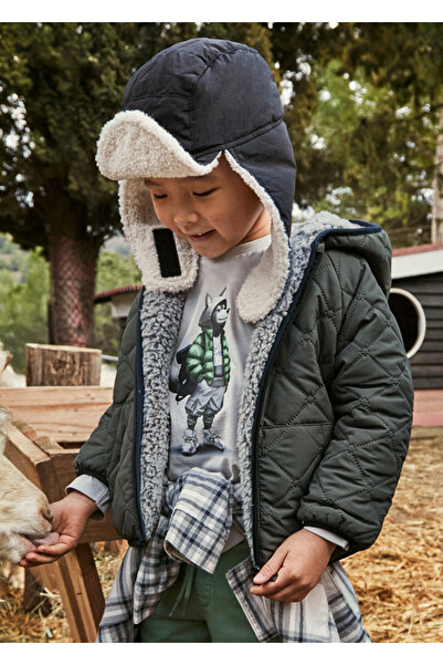 MAYORAL 4421-11 معطف رمادي مزدوج الجوانب للأولاد