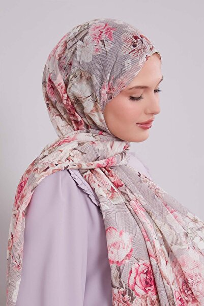 Levidor Vizon Güllü Desen Pamuk Şal
