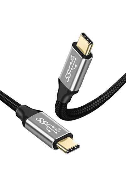 Timebox Cablu de date și încărcare rapidă USB 3.2 100W 10Gbps Tip-C la 4K 60H...