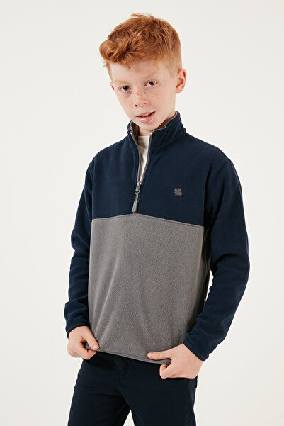 Lela Soft Textured Half Zip Color Block Stand Collar 2-Pack Fleece Children's Polar 5905004S2