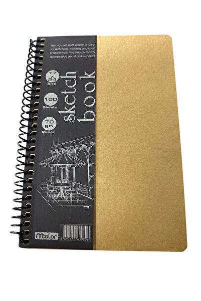 tüftürük Caiet A5 Caiet cu spirală Kraft 17 x 24 100 de coli