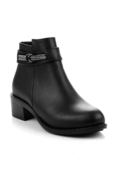 Bambi Siyah Kadın Bot & Bootie K02140000809