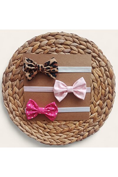 Panowill Design Baby Girl Leopard and Geometric Patterned Fabric Headband Set...