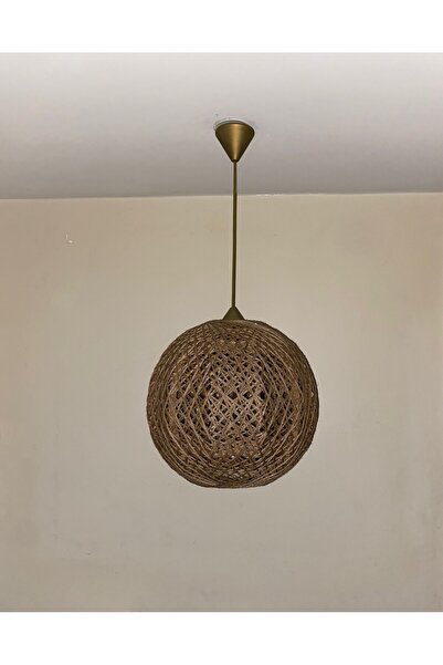 Genel Markalar Doğal el yapımı Bohem-Rustik-Modern-Jüt-Yapımı Sarkıt Avize