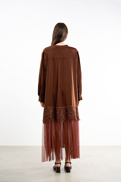 HANIQA Tüllü Dantelli Elbise