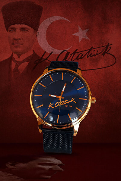 G Sport POLO Mustafa Kemal Atatürk Unisex Wristwatch with Wicker Cord (Special for 10Th of August)