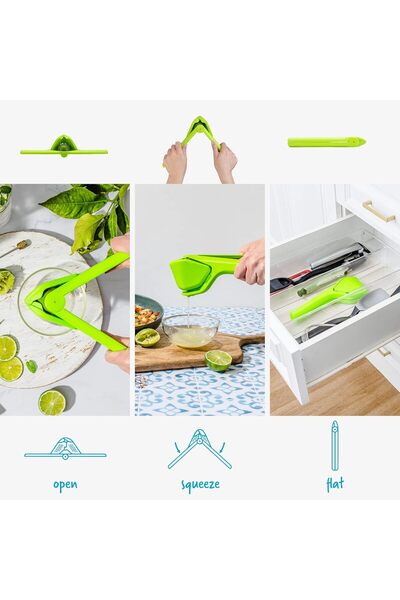 Dreamfarm Evrekala Tangerine Juicer Lime and Mandarin Juicer 23 cm Green